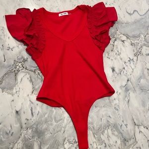 Red bodysuit. Size small.